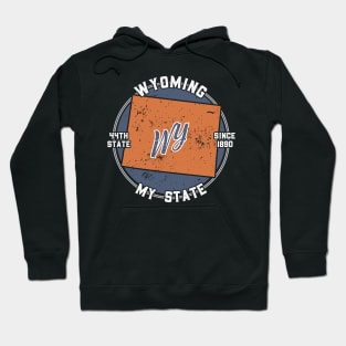 Wyoming My State Patriot State Tourist Gift Hoodie